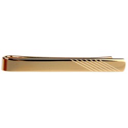 Diagonal with Gold Tie Clip