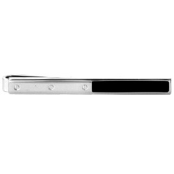 Half Onyx Tie Clip