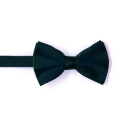Bottle Green Satin Bow Tie #BB1863/2 ##LS