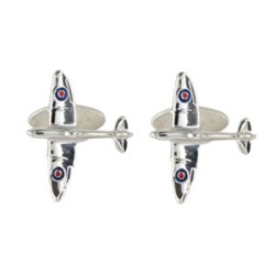 Silver Spitfire Sterling Silver Cufflinks #70-1149