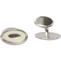 Ivory Oval David Aster Cufflinks #80-1002