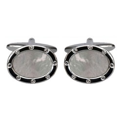 Mother of Pearl Porthole Cufflinks