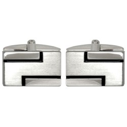 Silver Rhodium Plated Cufflinks #90-1139