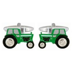 Green Tractor Cufflinks
