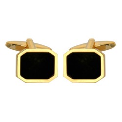 Gold Onyx Cufflinks #90-1506