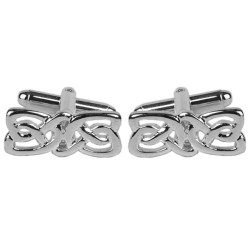 Silver Celtic Rhodium Plated Cufflinks #90-2136