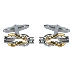Silver Love Knot Cufflinks #90-9017