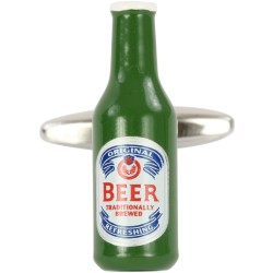 Green Beer Bottle Cufflinks #90-1500
