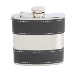 Black Stainless Steel Hip Flask #HF-14