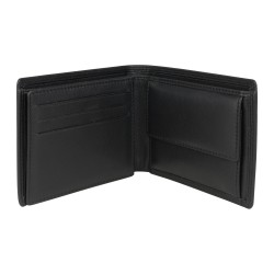 Black Real Leather Wallet #LW-11