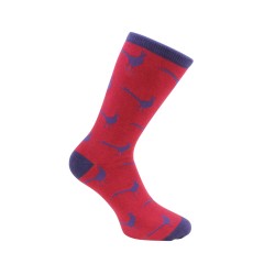 Red Pheasant Socks #S-08