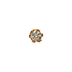 Gold Cubic Zirconia 9ct Gold Tie Tac #T-0008