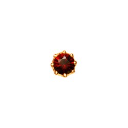 Gold Garnet 9ct Gold Tie Tac #T-0009