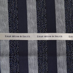 Navy Blue Texture Striped Printed Silk Pocket Hankie #TPH18/2 ##LS