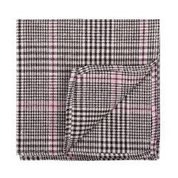 Brown Check Pocket Square #AB-TPH1007/4 ##LS