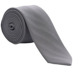 Grey Slim Panama Tie #C1807/1 ##LS