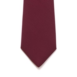 Wine Slim Panama Tie #C1808/1 ##LS