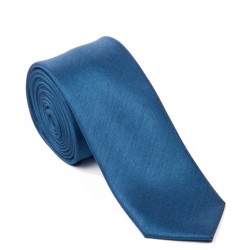 Airforce Blue Skinny Shantung Wedding Tie #C1865/5 ##LS