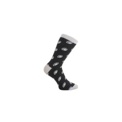 Black Rugby Socks #S-12