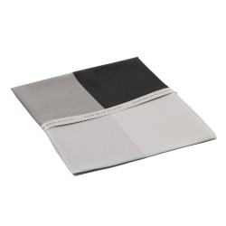 Grey and Black Silk Pocket Square #TPH03/1 ##LS
