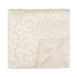 Cream Royal Swirl Pocket Square #AB-TPH1001/7