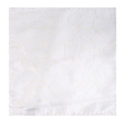Ivory Modern Scroll Wedding Pocket Square #AB-TPH1002/4 ##LS2