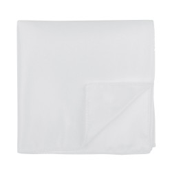 Plain White Pocket Square #AB-TPH1009/13