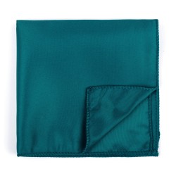 Plain Teal Fanfare Pocket Square #AB-TPH1009/28
