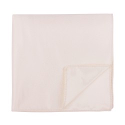 Plain Pearled Ivory Pocket Square #AB-TPH1009/43 ##LS2