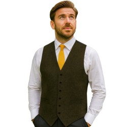 Green Flecked Tweed Waistcoat #W106/2