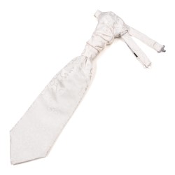 Ivory Royal Swirl Wedding Cravat #AB-WCR1001/6 ##LS2