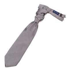 Dark Grey Shantung Cravat #AB-WCR1005/9 ##LS2