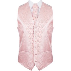 Peach Royal Swirl Wedding Waistcoat #AB-WWA1001/2 ##LS