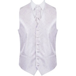 Lilac Modern Scroll Wedding Waistcoat #AB-WWA1002/1 ##LS