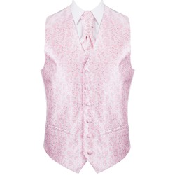 Coral Budding Paisley Wedding Waistcoat #AB-WWA1003/1 ##LS