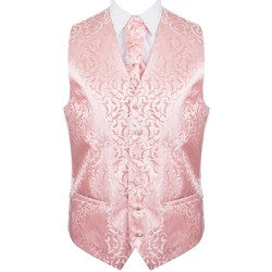 Peach Vintage Vine Formal Waistcoat #AB-WWA1004/3 ##LS