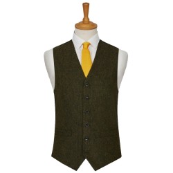 Green Flecked Tweed Waistcoat #W106/2