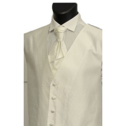Ivory Shantung Wedding Waistcoat #WW1867/1