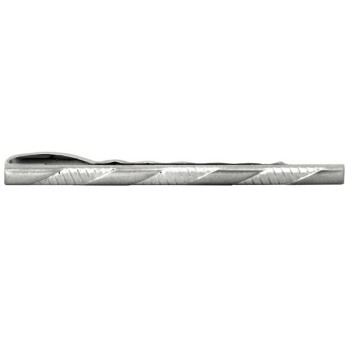 Silver 3 Stripe Rhodium Plated Tie Clip #100-1135 #Discontinued ##DAL-LS