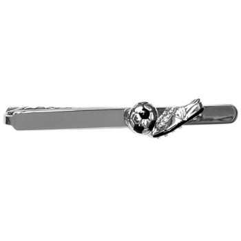 Football and Boot Tie Clip