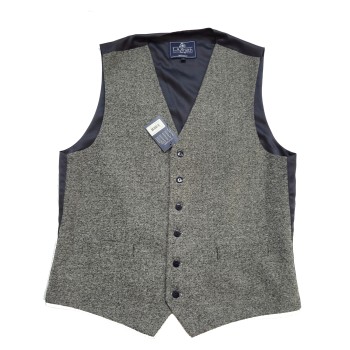 Grey Tweed Regular Waistcoat Large 40-42 #WW1050/2 ##LS