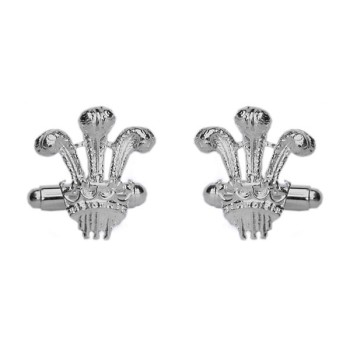 Silver Prince of Wales Sterling Silver Cufflinks #70-1288