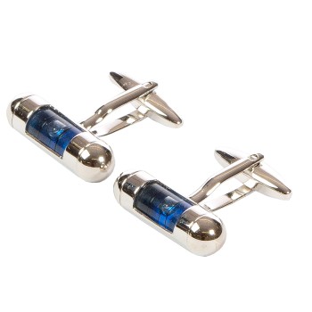 Blue Spirit Level Cufflinks ##DAL-LS