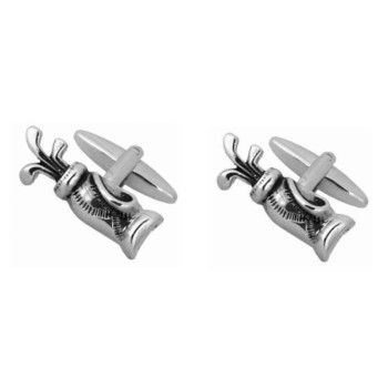 Silver Golf Bag Cufflinks #90-3093