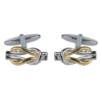 Silver Love Knot Cufflinks #90-9017 ##DAL-LS