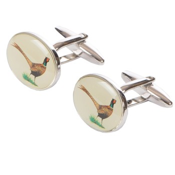 Oval Pheasant Cufflinks ##DAL-LS