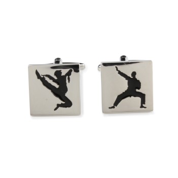 Black Martial Arts Cufflinks #90-1559
