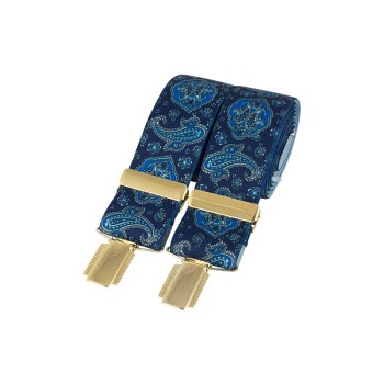 Blue Paisley Braces #BR-028 ##DAL-LS