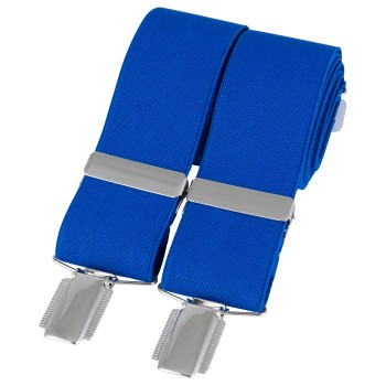 Royal Blue Silver Clip Braces #BR-035 ##DAL-LS