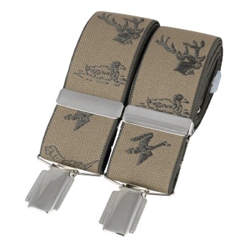 Cream Stag & Country Braces #BR-051